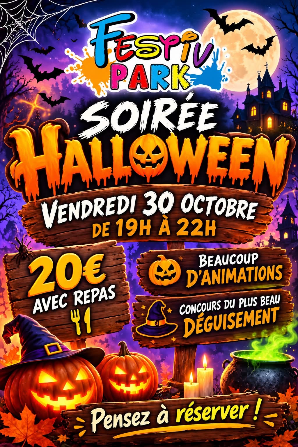 🎃👻 BOUH ! La soirée la plus terrifiante de l’année arrive à Festiv Park ! 👻🎃